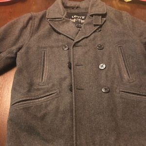 Men’s XL Gray Pea Coat
